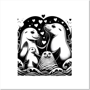 Seal Lover Sea Lion Seals Girls Boys Women Posters and Art